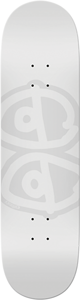 KROOKED EYES SKATEBOARD DECK-8.06 WHITE