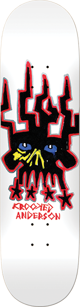 KROOKED ANDERSON SKULL KING SKATEBOARD DECK-8.38