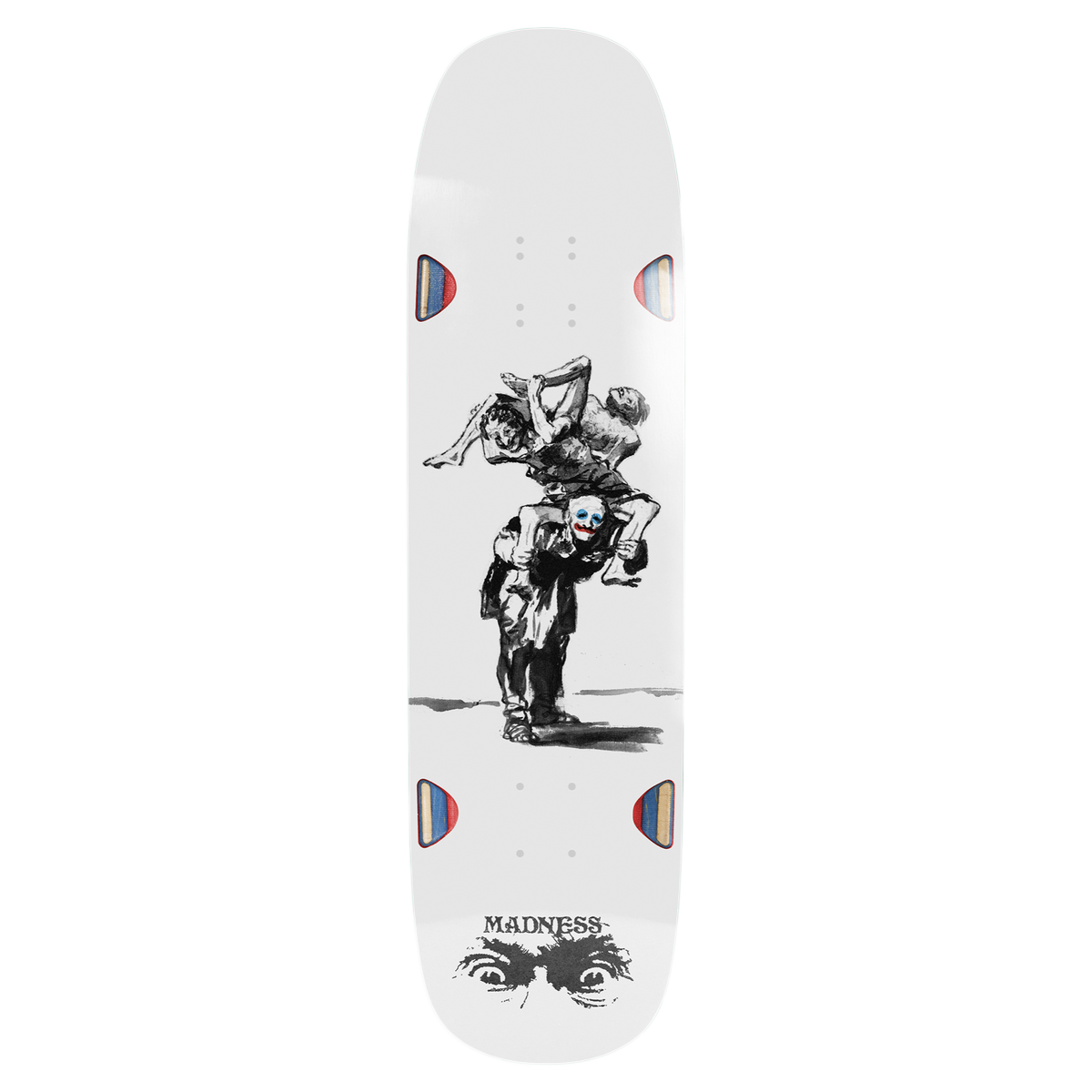 MADNESS LONG HAUL SKATEBOARD DECK-8.75 WHT R7