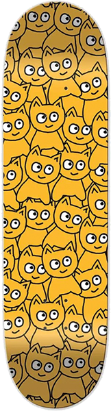 MEOW STICKER PILE SKATEBOARD DECK-7.5 OG