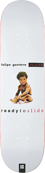 PLAN B GUSTAVO BORN TO SLIDE SKATEBOARD DECK-8.0