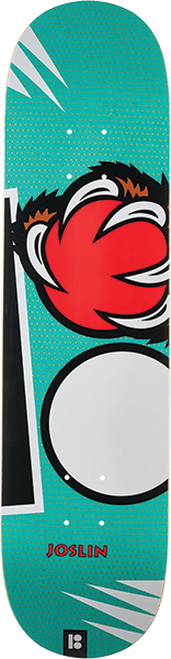 PLAN B JOSLIN GRIZZ SKATEBOARD DECK 8.0 TWIN