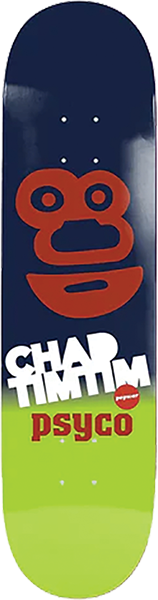 POPWAR TIM TIM TIM PSYCO SKATEBOARD DECK-7.625 RED