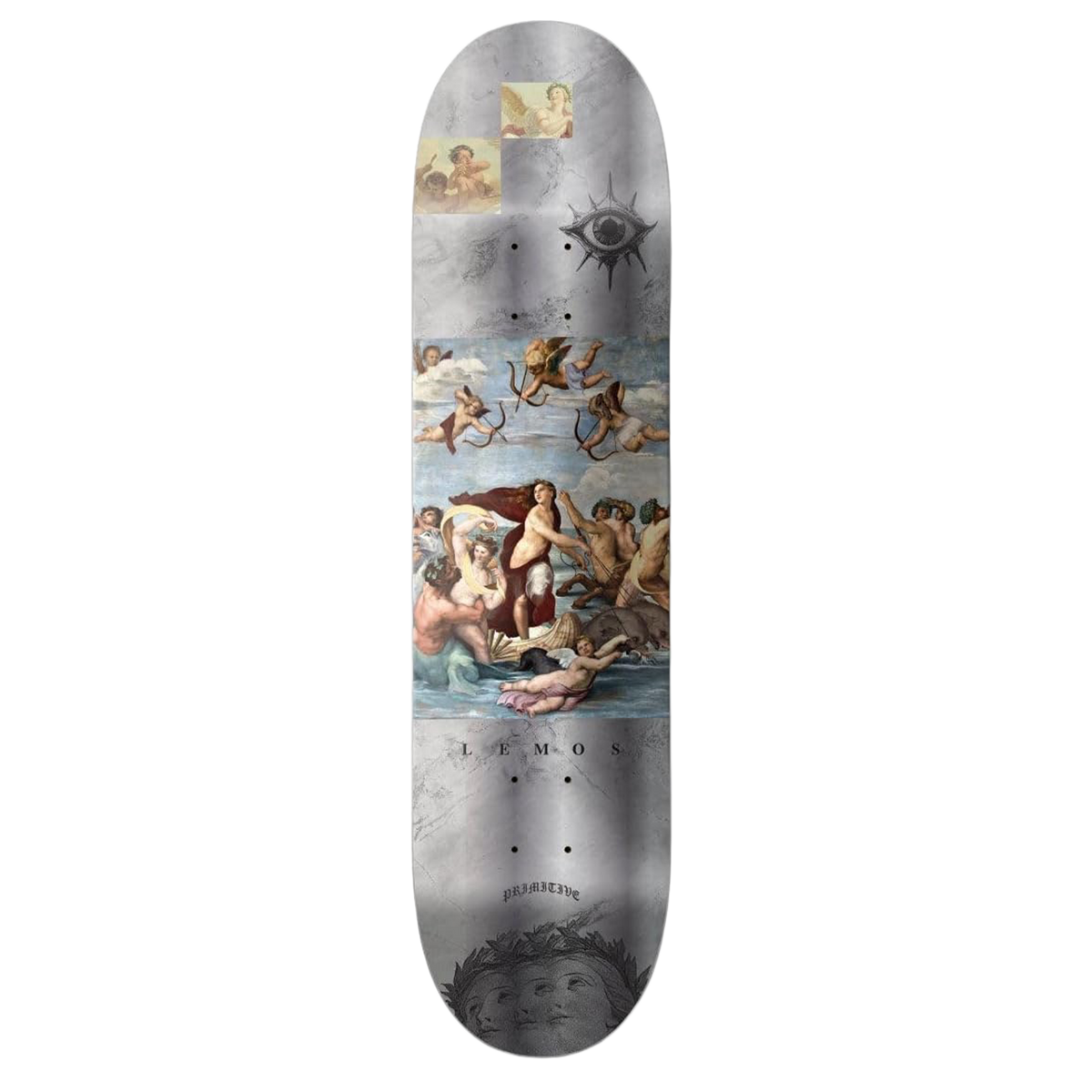 PRIMITIVE LEMOS CENTURY SKATEBOARD DECK-8.0 SILVER