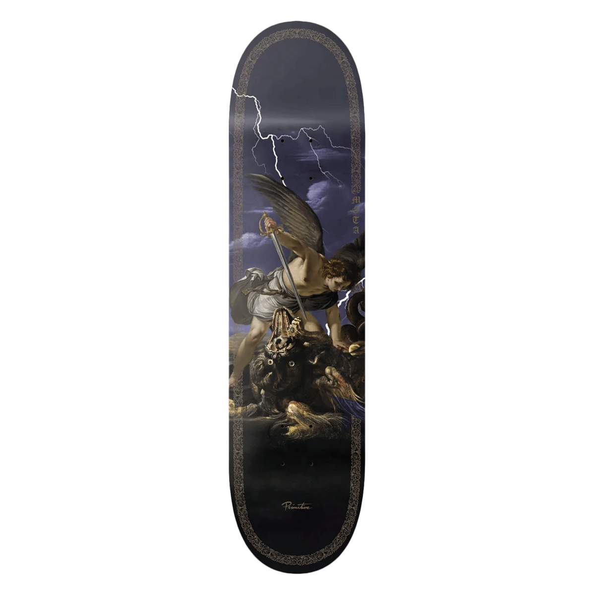 PRIMITIVE MOTA CLASH SKATEBOARD DECK-8.0 PURPLE