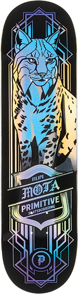PRIMITIVE MOTA LYNX SPECTRA SKATEBOARD DECK-8.25 BLACK