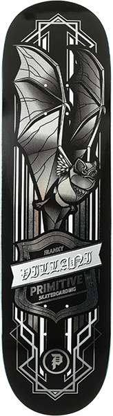 PRIMITIVE VILLAN BAT SKATEBOARD DECK-8.5 BLACK