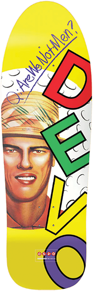DEVO ARE WE NOT MEN? SKATEBOARD DECK-9.75x31