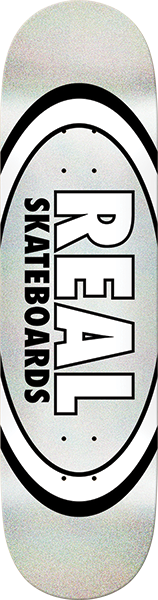 REAL EASY RIDER OVAL SKATEBOARD DECK-8.5 CHROME METALLIC
