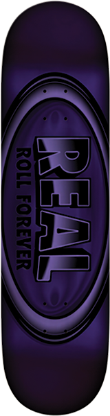 REAL OVAL DBX SKATEBOARD DECK-8.38 PURPLE FOIL