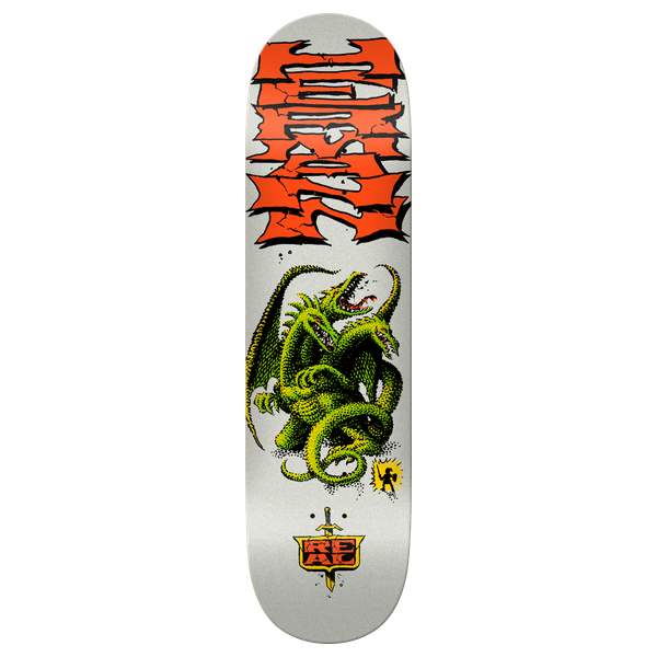 REAL HERMANN DRAGON SLAYER SKATEBOARD DECK-8.5 RED