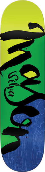 REAL SILVA SCRIPT COLORBLOCK SKATEBOARD DECK-8.5