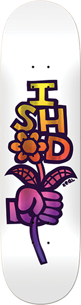REAL WAIR BOUQUET SKATEBOARD DECK-8.38 WHITE ER