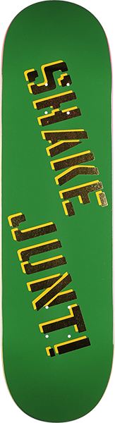 SHAKE JUNT OG GOLD SKATEBOARD DECK-8.38 GREEN