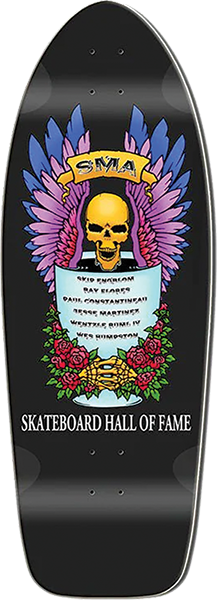 SMA HALL OF FAME SKATEBOARD DECK-11x31.5 BLK DIP