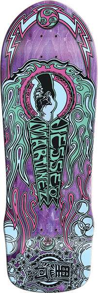 SMA MARTINEZ HAND SHAKE SKATEBOARD DECK-10X30 PURPLE STAIN
