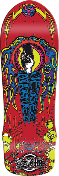SMA MARTINEZ HAND SHAKE LTD SKATEBOARD DECK-10X30 RED DIP