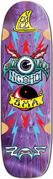 SMA NGOHO SERIES 3 SKATEBOARD DECK-9.5X33.75 PURPLE STAIN