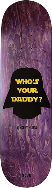 SOUR HUHTA DADDY SKATEBOARD DECK 8.37