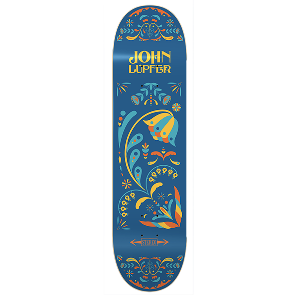STEREO LUPFER FLORAL SKATEBOARD DECK-8.5