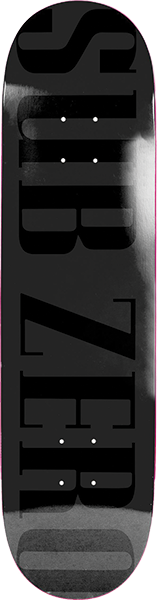 SUB ZERO REAL LIFE SKATEBOARD DECK-8.5 BLACK