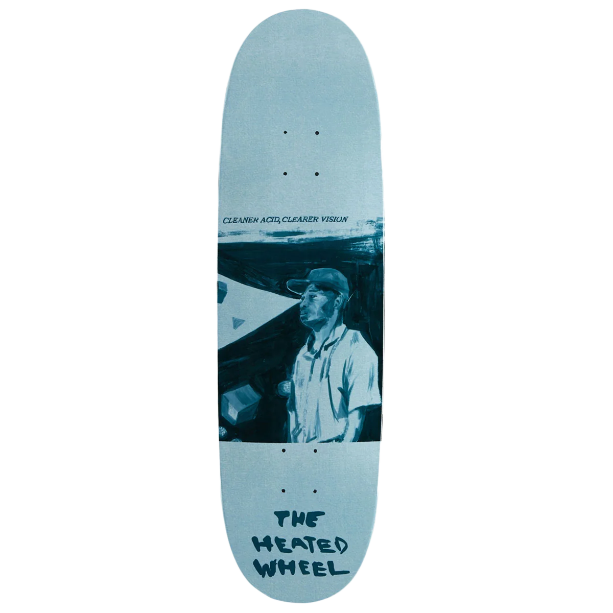 THE HEATED WHEEL CLEANER ACID EGG SKATEBOARD DECK-9.6x32 ASST