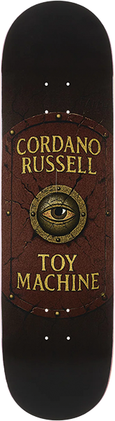 TOY MACHINE RUSSELL FAITH SKATEBOARD DECK-8.75