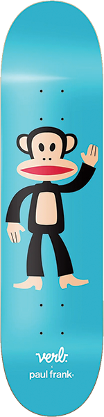 VERB PAUL FRANK JULIUS WAVE SKATEBOARD DECK 8.0