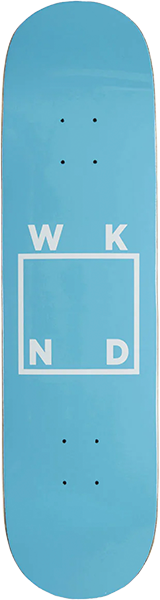 WKND LOGO SKATEBOARD DECK-8.0 BLUE