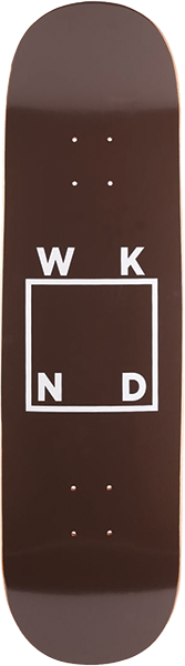 WKND LOGO SKATEBOARD DECK-8.5 BROWN