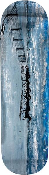 WKND CONSIDINE SILVER STALLION SKATEBOARD DECK-8.5 BLUE