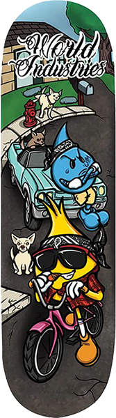 WORLD INDUSTRIES HOMIEZ SKATEBOARD DECK-8.25