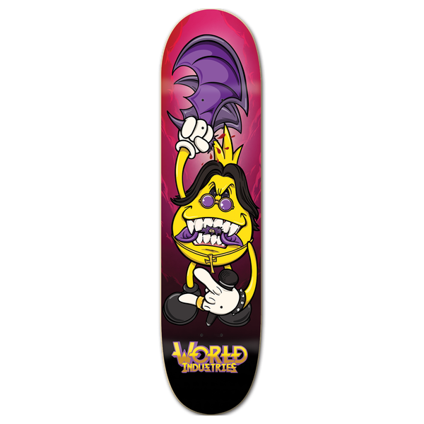 WORLD INDUSTRIES PRINCE OF DARKNESS WIDE SKATEBOARD DECK-8.25