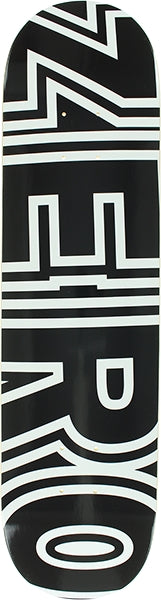 ZERO BOLD SKATEBOARD DECK-7.75 BLACK/WHT