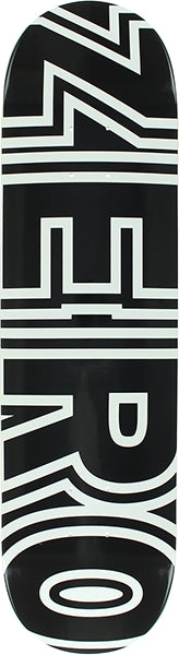 ZERO BOLD SKATEBOARD DECK-8.0 BLACK/WHT