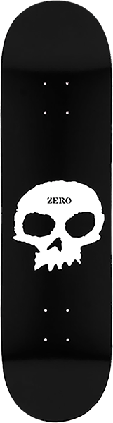 ZERO SINGLE SKULL SKATEBOARD DECK-7.5