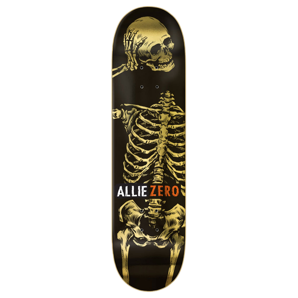 ZERO ALLIE HEADCASE 30YR SKATEBOARD DECK-8.25 GOLD FOIL