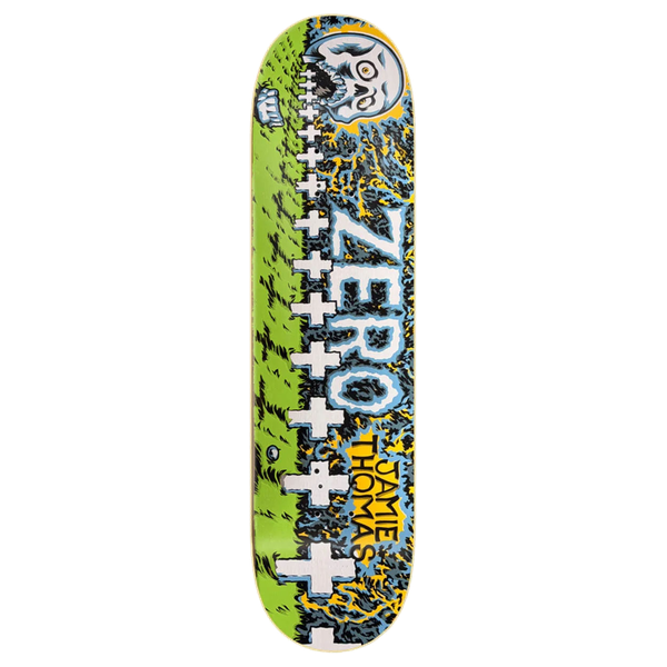 ZERO THOMAS GRAVEYARD 30YR SKATEBOARD DECK-8.25 GRN