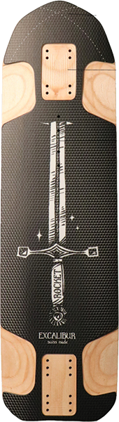 ROCKET EXCALIBUR BUMPY HALES PRO SKATEBOARD DECK-8.5X30