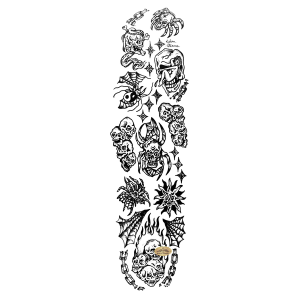 PVBLIC DOMAIN GRIP TAPE 9x33 SPIDER SKULL