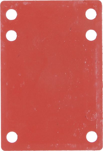 BLANK RISER RUBBER 1/8" DARK ORANGE 1pc
