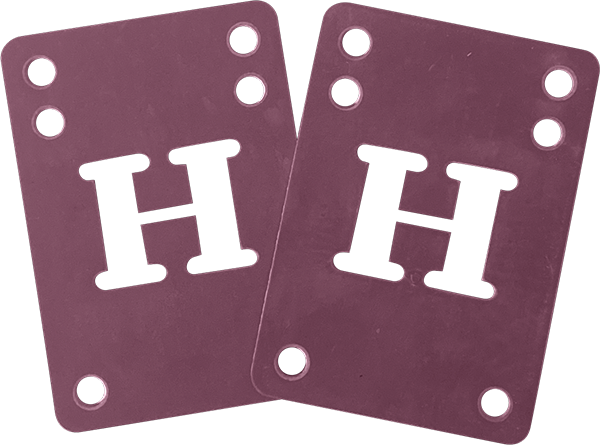BLANK H-BLOCK RISER SET 2mm PURPLE 2pcs