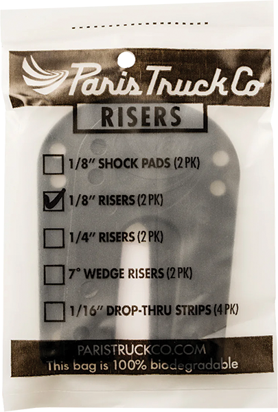 PARIS TRUCKS RISER HARD PAD BLACK 1/8" (set of 2)