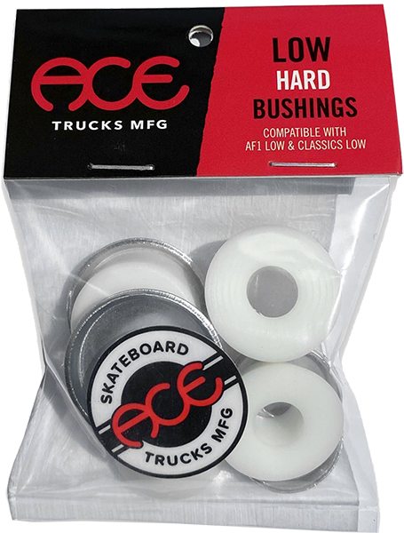 ACE LOW HARD BUSHINGS KIT 94a WHITE 2pr