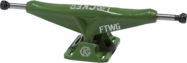 GRIND KING LOCKER TRUCK 9.25 ARMY GREEN TRUCKS SET