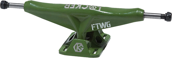 GRIND KING LOCKER TRUCK 9.5 ARMY GREEN TRUCKS SET