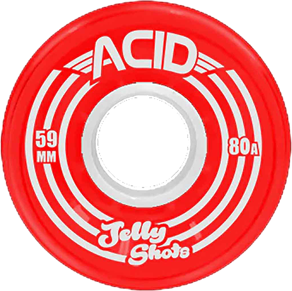 ACID JELLY SHOTS 59mm 80a RED WHEELS SET