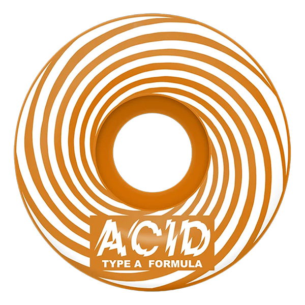 ACID TYPE A SWIRL SIDECUTS 53MM 101A ORANGE WHEELS SET