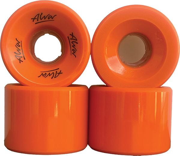 ALVA OLD SCHOOL FLATBACK 60MM 92A BURNT ORANGE WHEELS SET