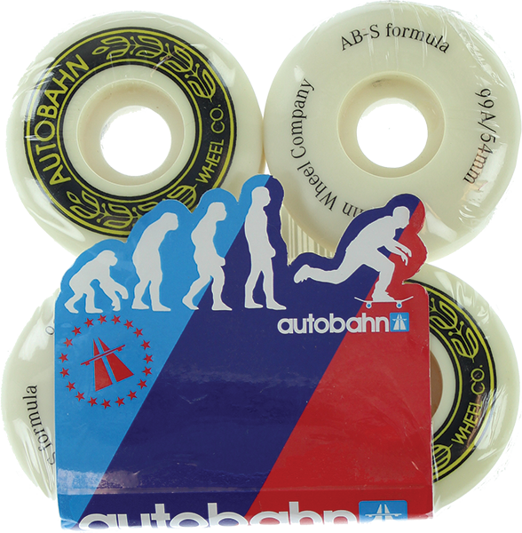 AUTOBAHN AB-S 54mm WHT set of 4 wheels